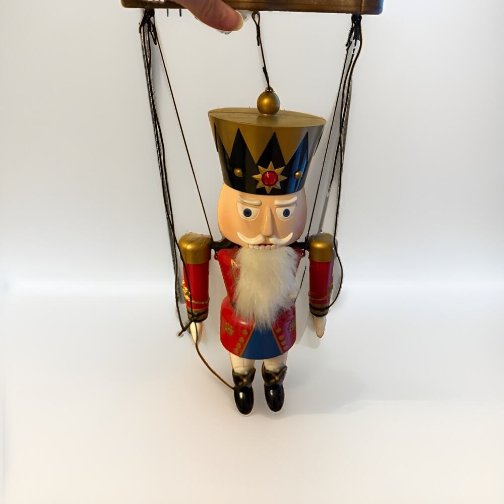 Vintage MUSICAL Nutcracker Marionete Christmas Telco Tested Works! 3921/66